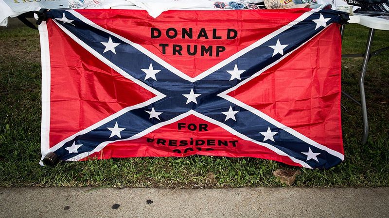 Trump Confederate flag