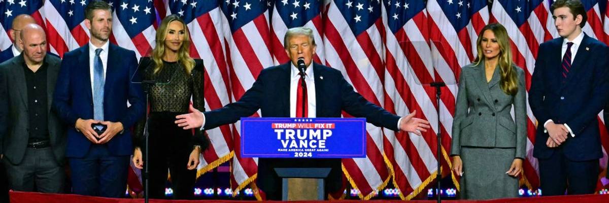 Trump declares victory in 2024.