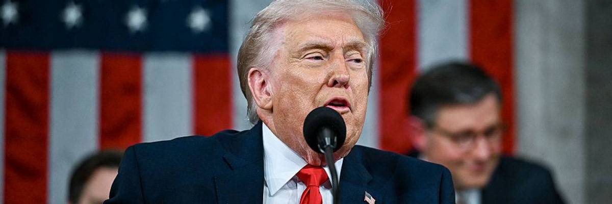 Trump delivers state of the union.