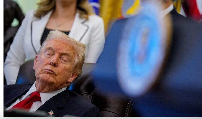 Trump falls asleep at (another) press conference