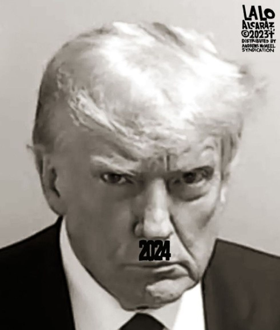 Trump/Hitler cartoon