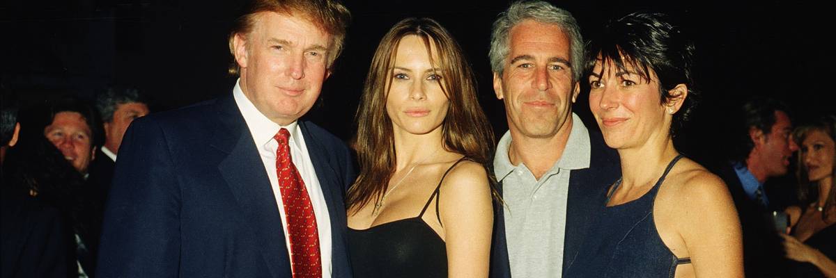 Trump, Knauss, Epstein, & Maxwell At Mar-A-Lago