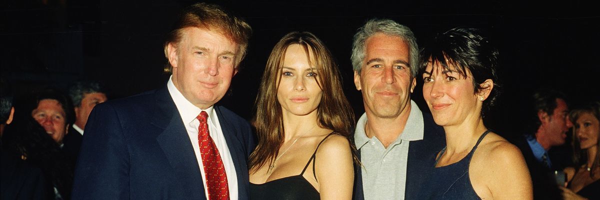 Trump, Knauss, Epstein, & Maxwell At Mar-A-Lago