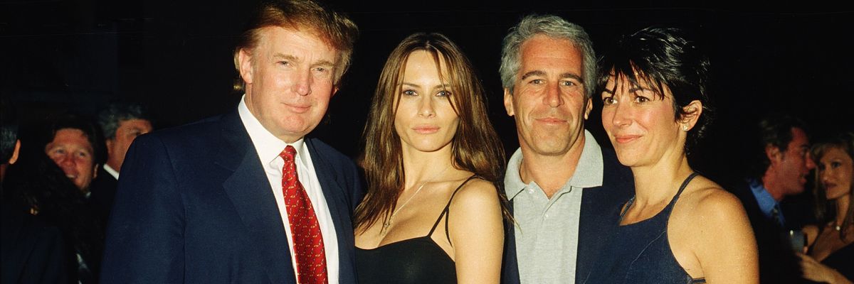 Trump, Knauss, Epstein, & Maxwell At Mar-A-Lago