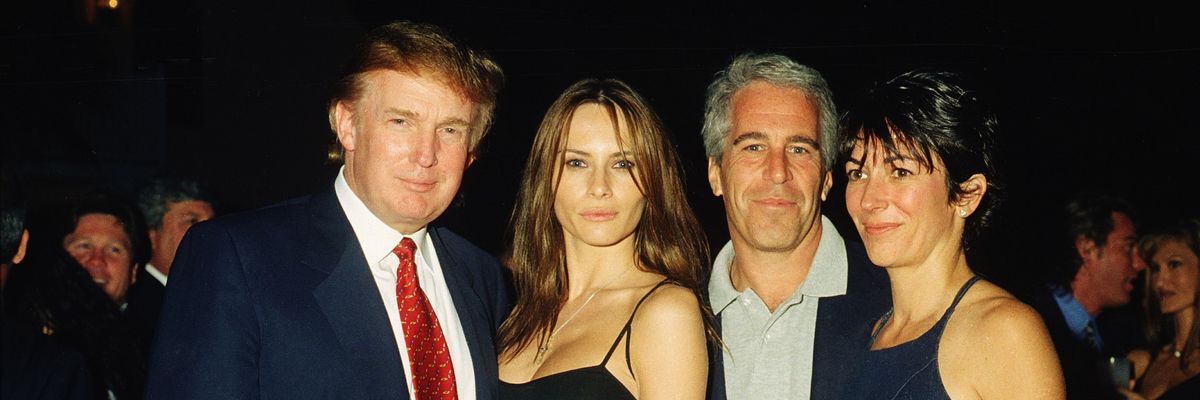 Trump, Knauss, Epstein, & Maxwell At Mar-A-Lago