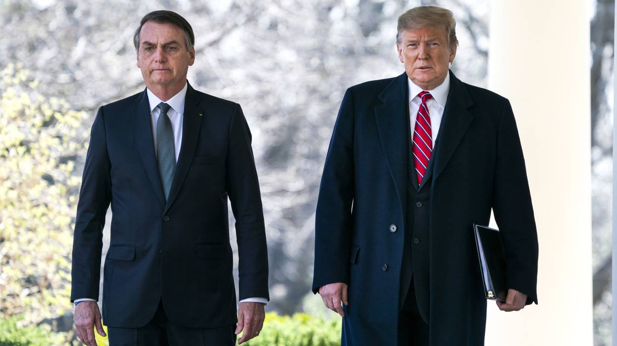 Trump meets with Brazil's Bolsonaro at White House