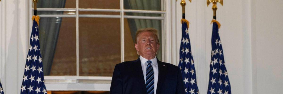 Trump on Truman Balcony