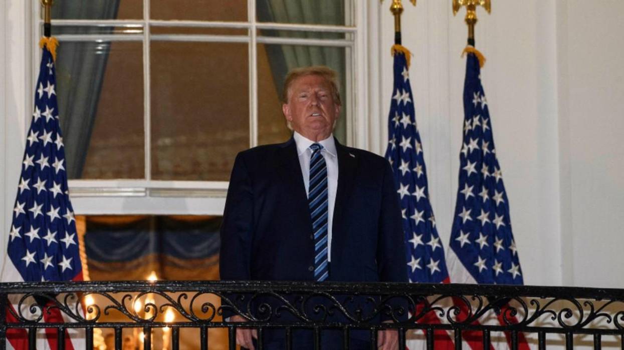 Trump on Truman Balcony