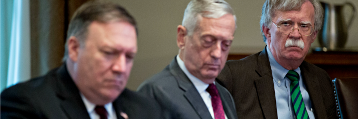 Who's Running John Bolton to Start a War With Iran? He Worried Even Mad Dog Mattis