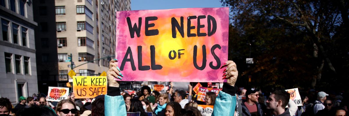 Trump protest after 2024 election.