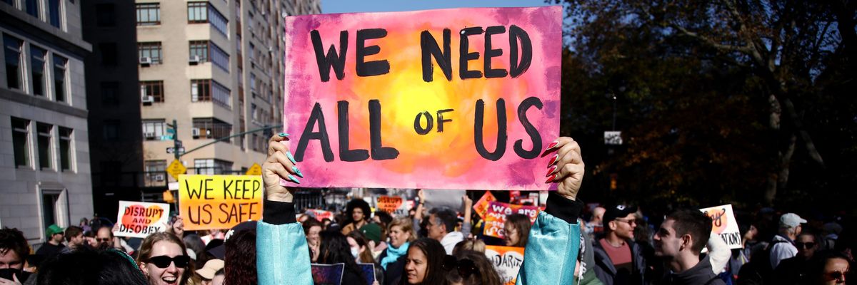 Trump protest after 2024 election.