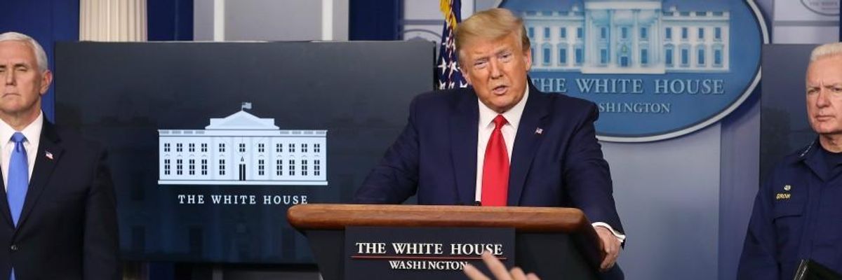 Trump--Gun in His Hand and a Bloody Shirt--Standing on Fifth Avenue