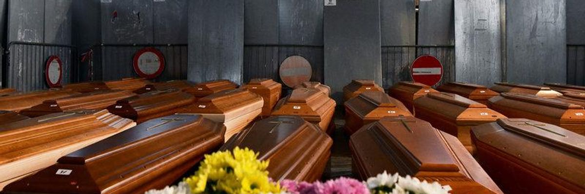 Trump's Big Lie About Covid-19 vs. Grieving Families and a Dying Democracy