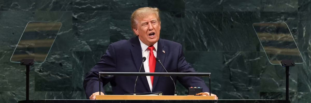 Trump speaks to the UN.