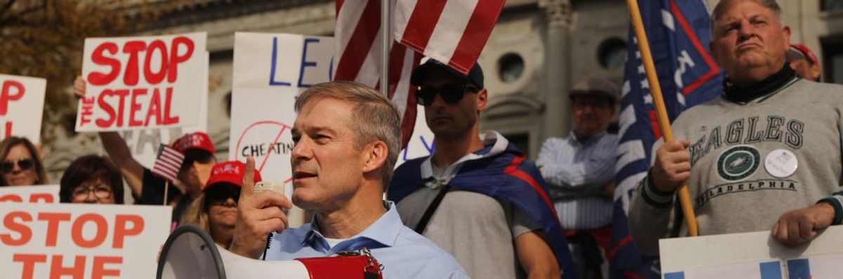 Trump Supporters Hold "Stop The Steal" Protest At Pennsylvania State Capitol