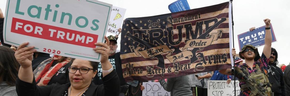 Trump supporters in 2020