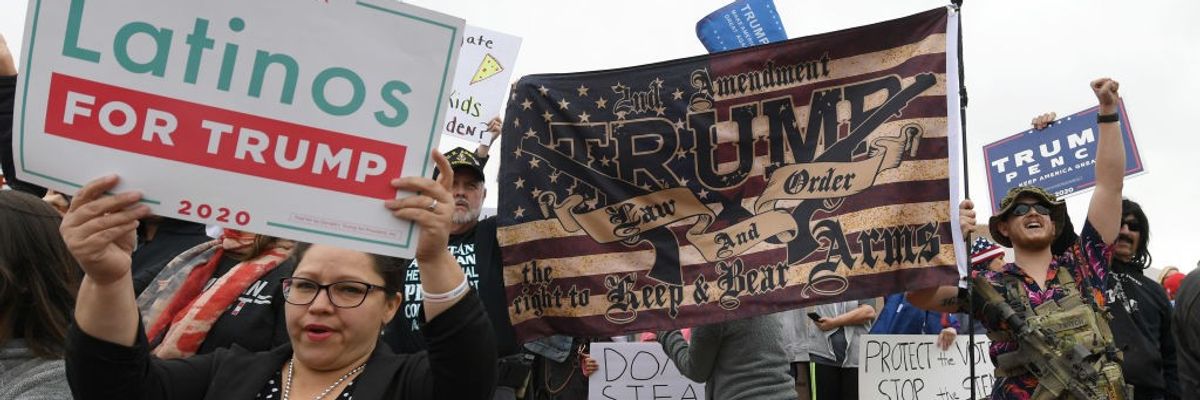 Trump supporters in 2020