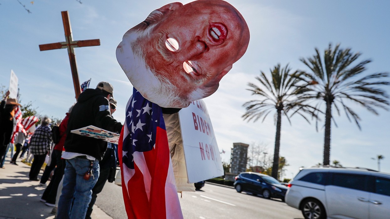 Trump supporters rally in California after he was arraigned on fraud charges