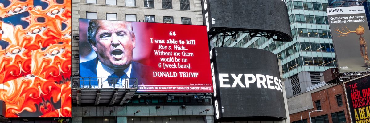 Trump Times Square billboard
