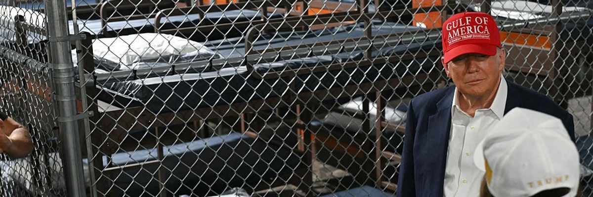 Trump tours Alligator Alcatraz.