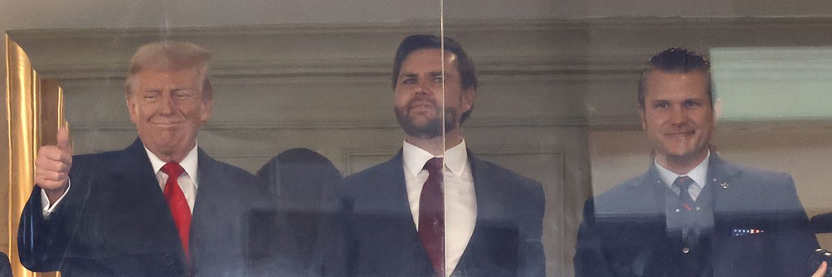 Trump, Vance, and Hegseth.