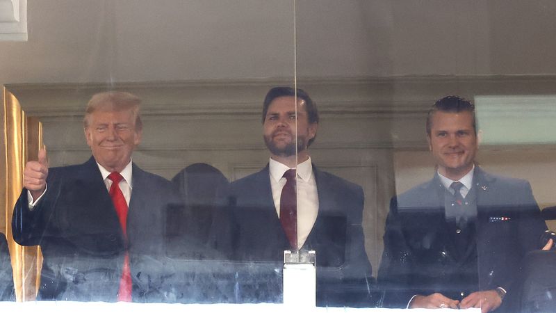 Trump, Vance, and Hegseth.