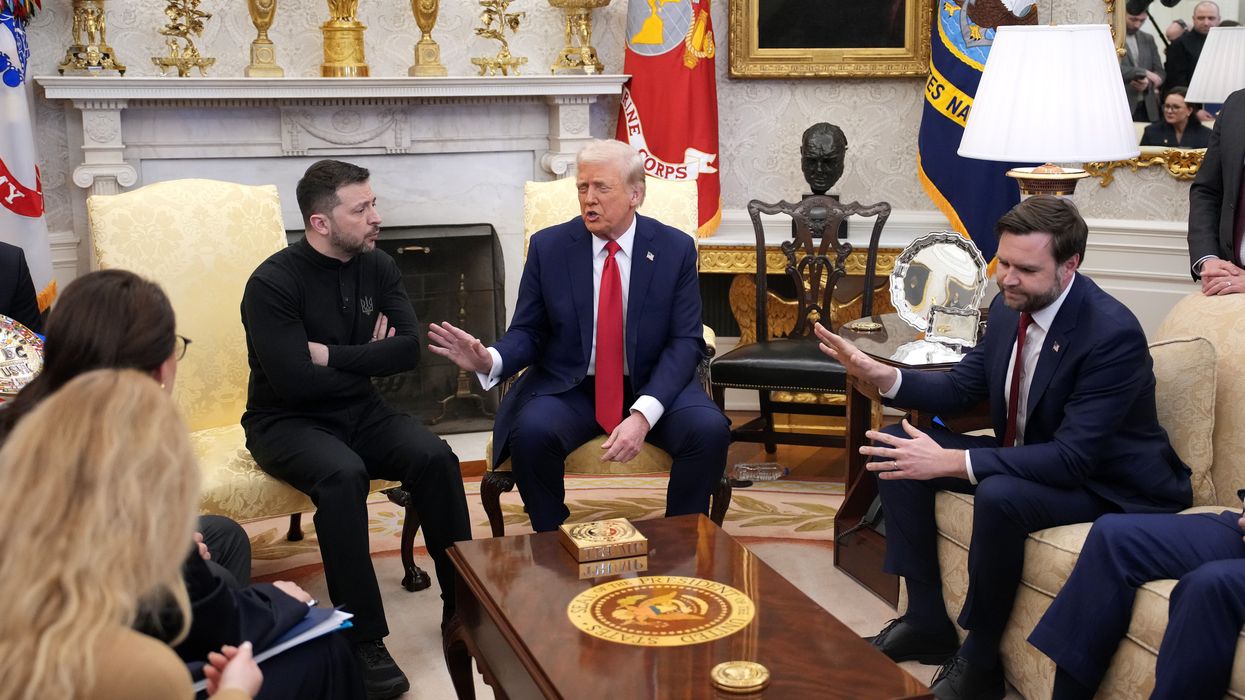 Trump, Vance, and Zelenskyy in the Oval Office.