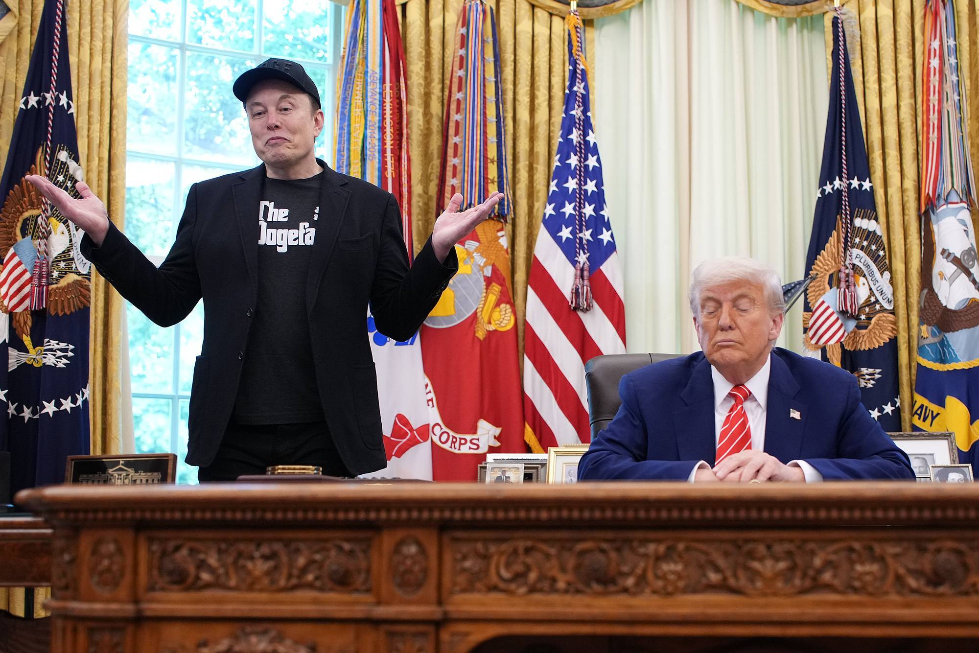Trump With Elon Musk in Oval Office