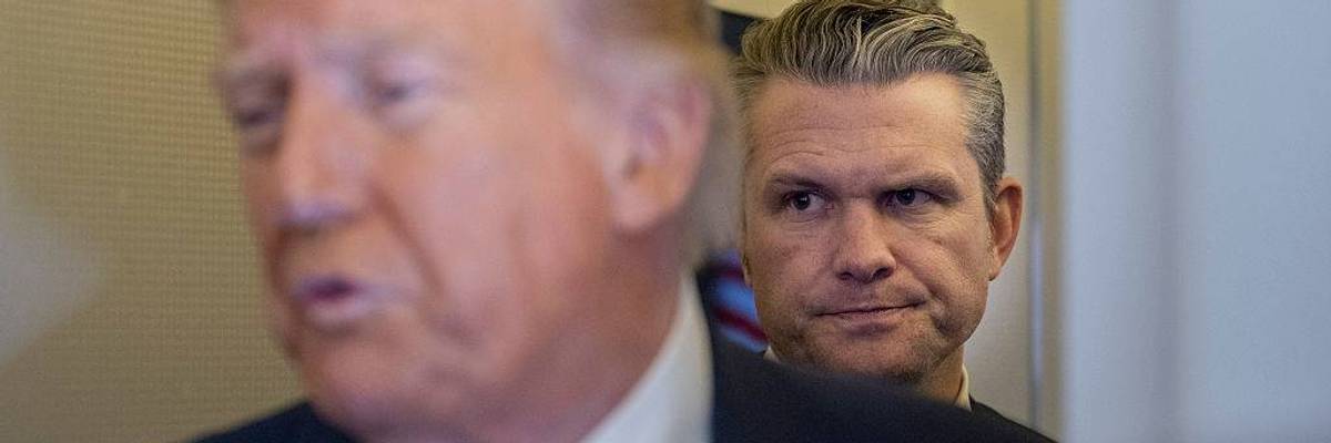 Trump with Pete Hegseth