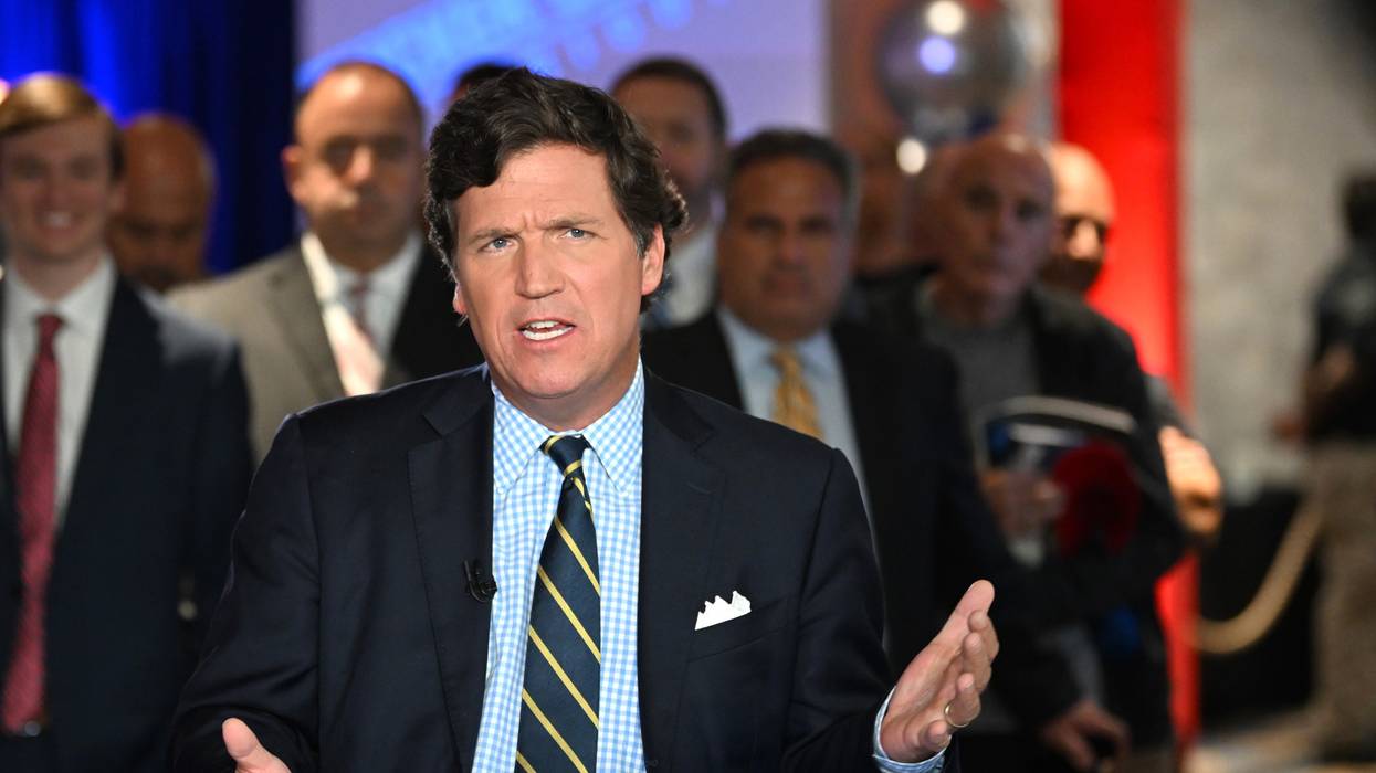 Tucker Carlson speaks during 2022 FOX Nation Patriot Awards