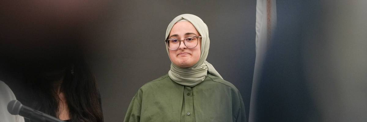 Tufts Student Rümeysa Öztürk Arrives At Logan Airport After Being Released From Louisiana Detention Center