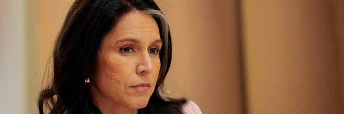 Tulsi Gabbard at a Cabinet Meeting