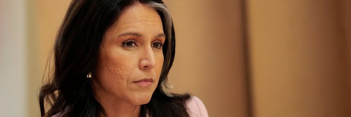 Tulsi Gabbard at a Cabinet Meeting