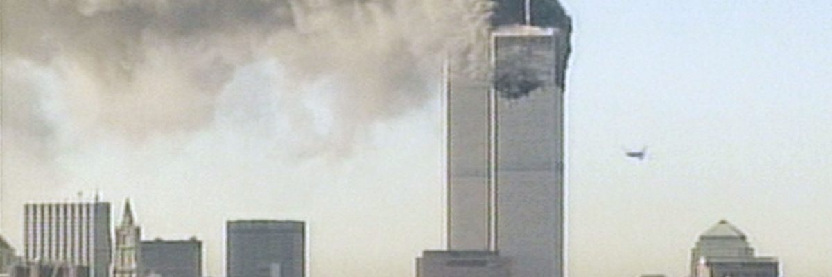 Twin Towers burning on 9/11
