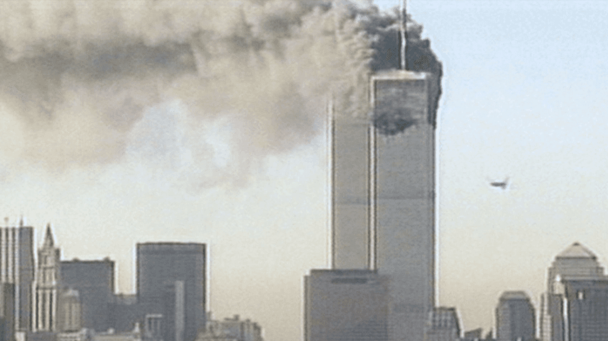 Twin Towers burning on 9/11