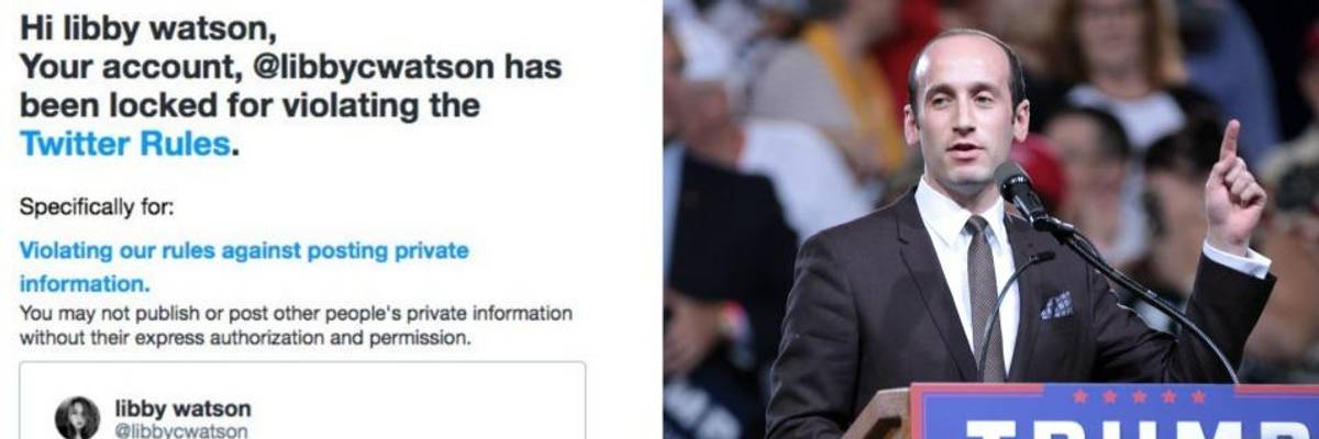 Twitter Locks Accounts of Splinter News Staffers After Website Publishes White House Adviser Stephen Miller's Phone Number