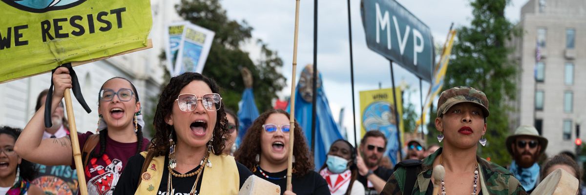 Two North Carolinians protest against MVP