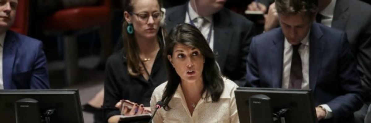 After She Blames Human Rights Groups for Trump Decision to Ditch UN Council, Amnesty Accuses Nikki Haley of 'Open Hostility'