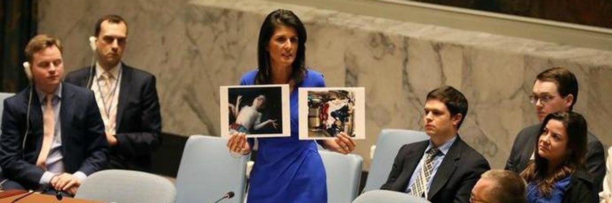 UN Ambassador Nikki Haley Threatens Unilateral US Action in Syria