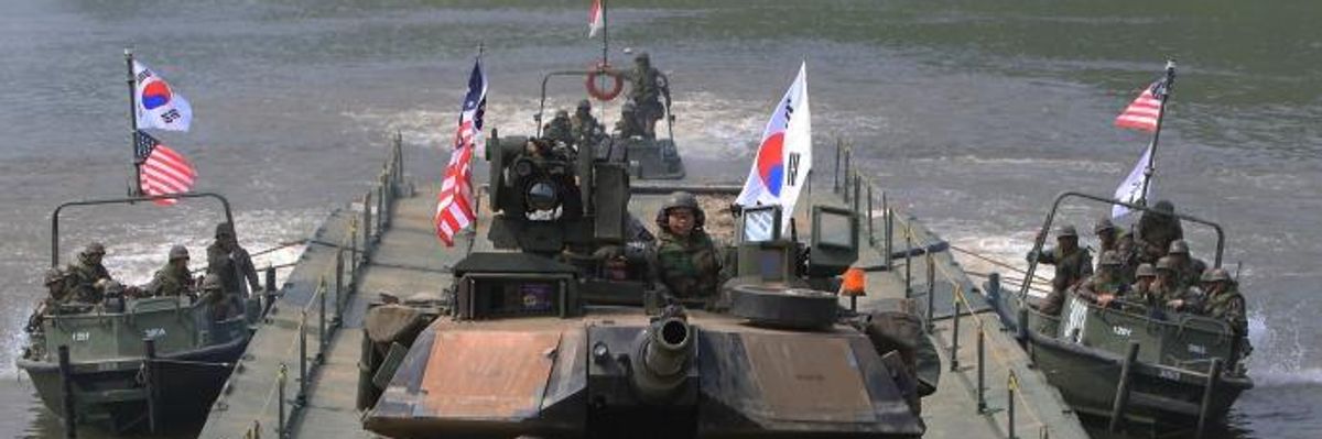 As North Korea Halts Missile Tests for Talks, Pentagon Refuses to Put War Games on Hold