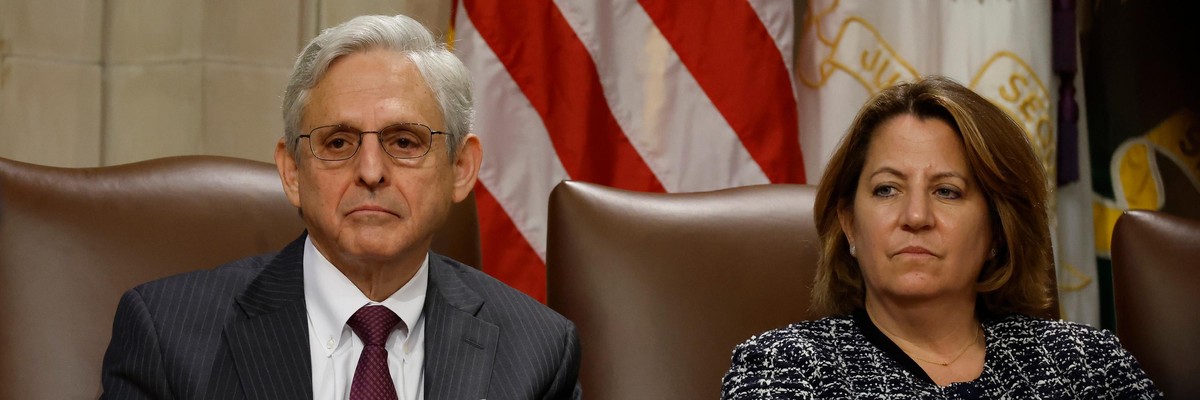 U.S. Attorney General Merrick Garland and Deputy Attorney General Lisa Monaco