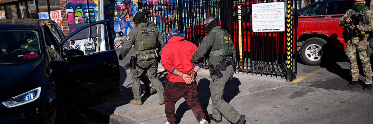 U.S. Border Patrol Agents Enforce Operation Midway Blitz In Chicago, Illinois