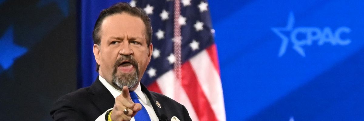 U.S. counterterrorism czar Sebastian Gorka speaks during the annual Conservative Political Action Conference