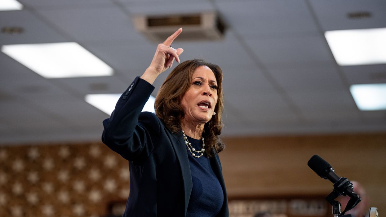 U.S. Democratic presidential candidate and Vice President Kamala Harris