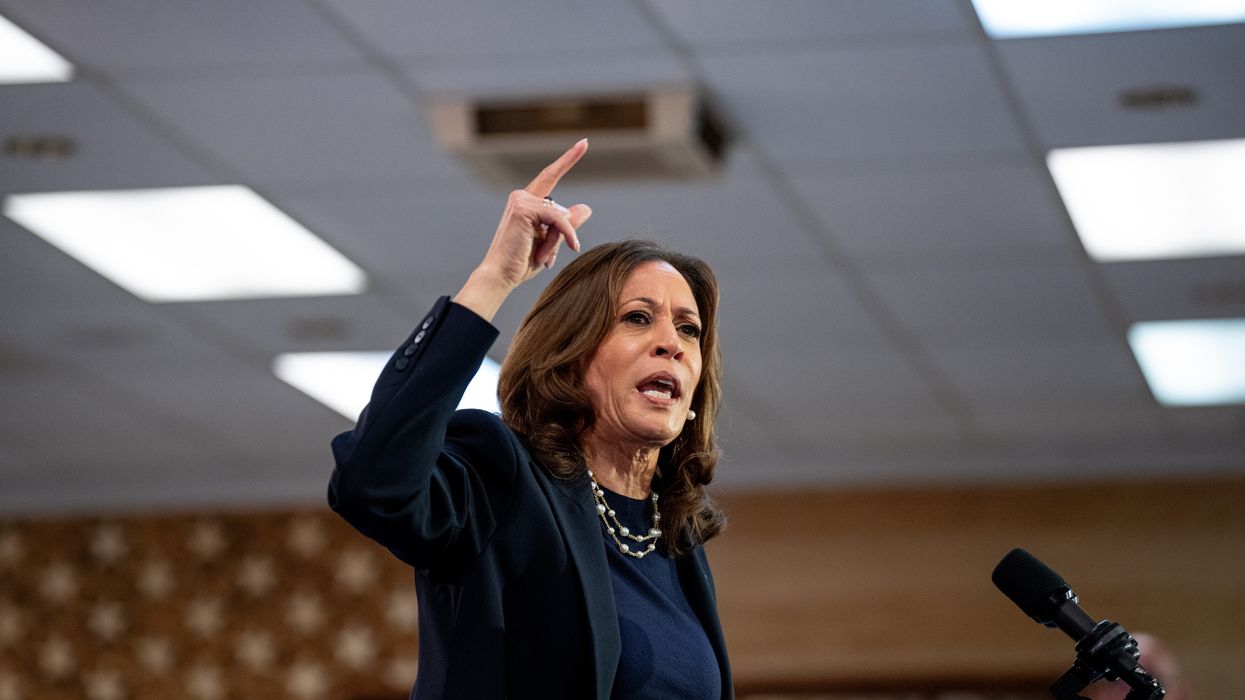 U.S. Democratic presidential candidate and Vice President Kamala Harris