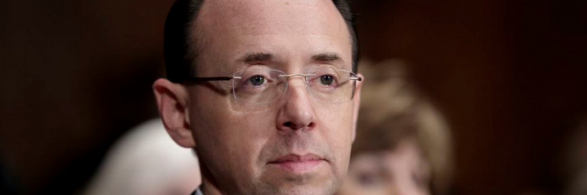 Despite Nationwide Effort to Insulate Deputy AG From Trump, Rosenstein Reportedly Has Exit Plan