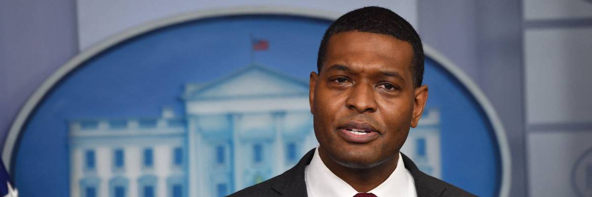 U.S. EPA Administrator Michael Regan speaks at the White House on May 12, 2021 in Washington, D.C.