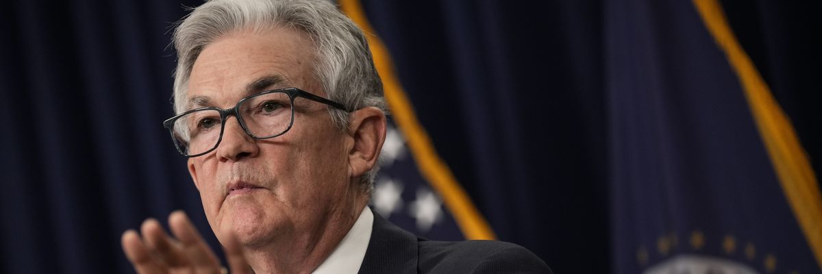 U.S. Federal Reserve Board Chair Jerome Powell speaks during a news conference following a Federal Open Market Committee meeting in Washington, D.C. on June 14, 2023.