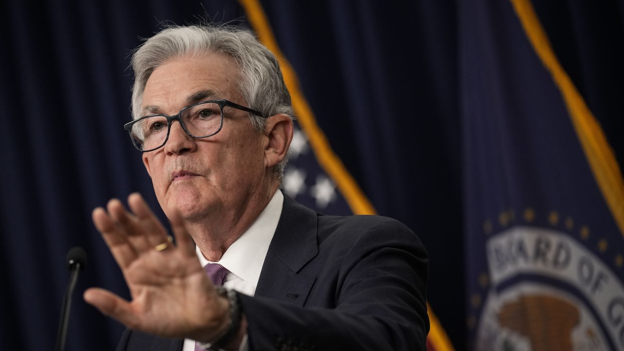 U.S. Federal Reserve Board Chair Jerome Powell speaks during a news conference