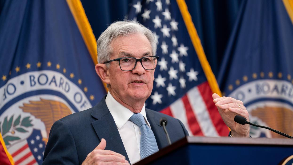 U.S. Federal Reserve Chair Jerome Powell attends a press conference